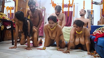 Desi Wedding Orgy: Family Gangbang With Hindi Moans