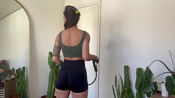 Flexing Inked Curves: A Sweaty, Stretchy Yoga Warm-up