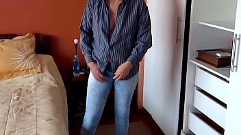 Mature Latina Fingers Her Wet Cunt As She Watches Them Shoot Their Loads Before Her