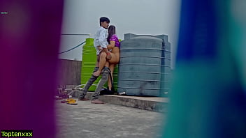Rooftop Raw Desi Fuck – Don’t You Dare Fill My Pussy
