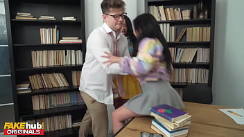 Study Room Quickie: Petite Slut Drenched In Cum After Threesome Squirting Orgy With Daphne Klyde And Maria Wars