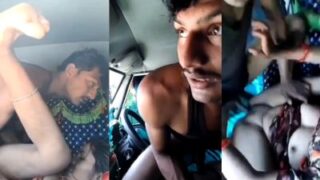Steamy Tamil Couple Getting Wild With Car Sex Action