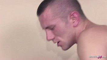 Grey-haired Granny Spreads Her Bush For A Young Stud