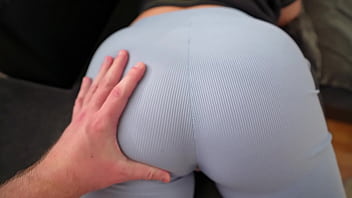 Caught My Stepsister Touching Herself And Fucked Her Through The Rip In Her Yoga Pants