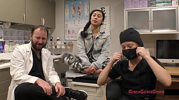 Stunned Stacy Shepard Gets A Full-frontal Surprise When Dr. Jasmine Rose Walks In Wearing Nothing But A Smile In “the Doctor’s New Scrubs” – Exclusive On Girlsgonegyno!