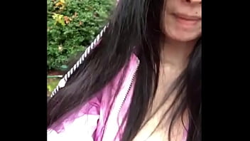 Soaked And Shameless: Asian Babe Bares All In The Downpour!