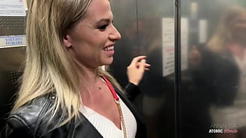 Daring Public Blowjob: Blonde Babe Takes Every Last Drop