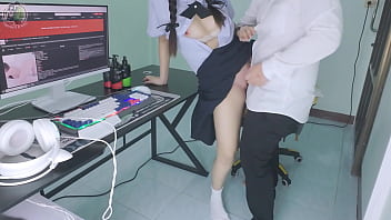 Thai Schoolgirl Screaming As Senior Fucks Her In Front Of The Computer, Loud Moans Fill The House (clear Thai Audio) 4k