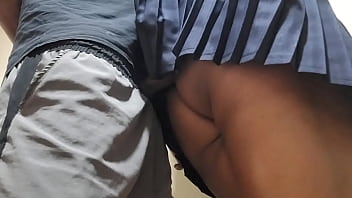 Naughty Student Gets A Hot Load On The Train