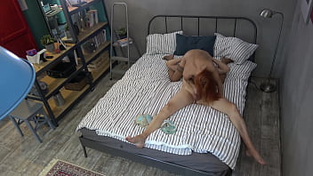 Fiery-haired Teen Services Her Stepfather With Eager Lips