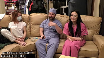 Nurse Blaire Celeste’s Mouth Gets Drenched In A Massive Cum Explosion