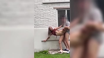 Skinny Neighbor Gets So Horny I Had To Pound Her Pussy Right There In The Open Air.