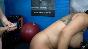Massive Booty Latina Gets Pounded By A Monster Cock In The Gym