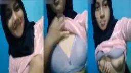 Hot Hijab Babe Flaunts Her Smooth Tits