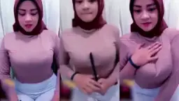 Hot Hijab Hottie With Wild, Massive Knockers