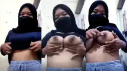 Hot Hijabi With Round Tits Moaning And Begging For It