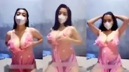 Pink Lingerie Big Tits Live Show