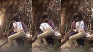 Wild Outdoor Bangla Sex: Teen Girl Gets Railed By A Guy