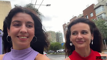 Naughty Neighbors Beg For Public Facials On Their Pretty Faces For A Risky Cumwalk
