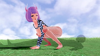 Voluptuous 3d Hentai Babe In Fishnets: Massive Curves And Luscious Assets