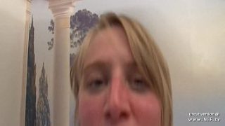 Stunning French Amateur Blonde Gets Her Massive Tits Examined And Glazed