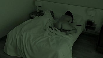 Naughty Wife Pleasures Herself To Porn Beside Sleeping Husband, Nearly Gets Busted!