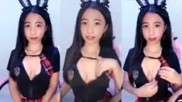 Costume Hostess Gets On All Fours, Teasing The Punk With Her Wifey Moves