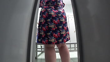 Peeping Through A Hidden Cam In The Public Pool Locker Room, A Curvy Mature Milf Flaunts Her Juicy Ass, Big Tits, Hairy Pussy, And Soft Belly In This Amateur Fetish Footage.
