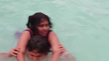 Sizzling Desi Auntie Flaunts Her Curves In The Pool