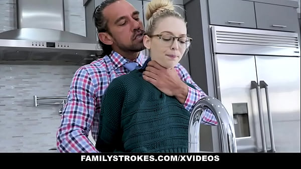 Stepdaughter Lily Larimar’s Filthy Mouth Earns A Hard Pounding From Her Daddy