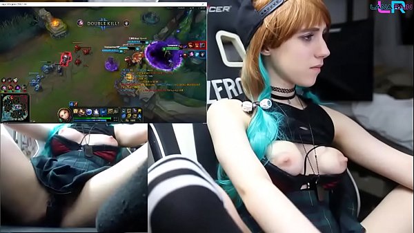 Naughty Gamer Girl Gets Wet Playing League Of Legends