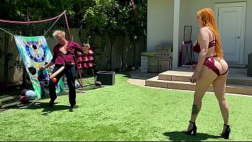 Voluptuous Ginger Milf Teases Her Step-son’s Massive Pale Shaft In A Raunchy Game Of Cock And Ball