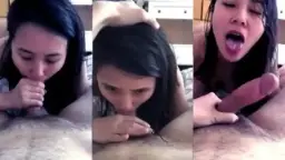 Sucking My Boyfriend’s Huge Cock