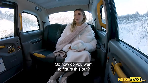 Sizzling Lingerie Model Craves Rough, Speedy Sex With Her Fake Taxi Driver