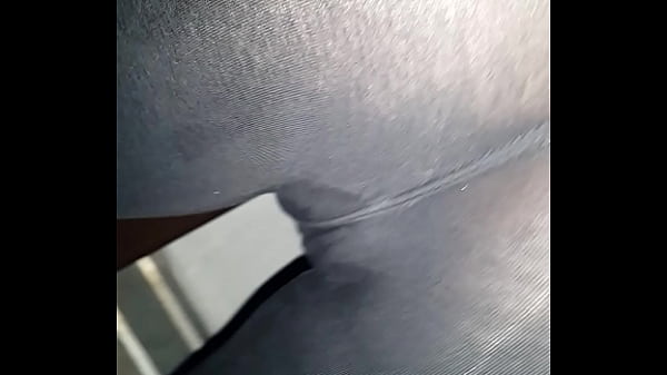 Tight Spandex Cling: Teasing Ass And Pussy Exposed