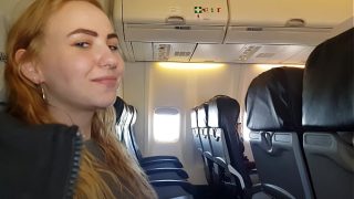 In-flight Pleasure: Mile-high Hand And Mouth Action