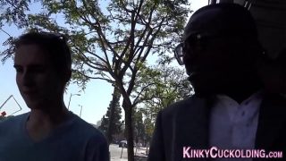 Blonde Babe Takes On Big Black Dicks