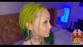 Ebony Babe Drenches Herself As She Gets Pounded By Massive Black Cock And Covered In Cum