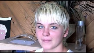 Sultry Blonde Babe Deepthroating A Massive, Throbbing Cock