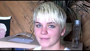 Sultry Blonde Babe Deepthroating A Massive, Throbbing Cock