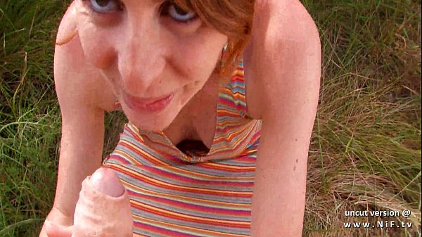 Amateur French Ginger Slut Gets Her Ass Pounded And Ends Up With A Mouthful Of Cum Outdoors
