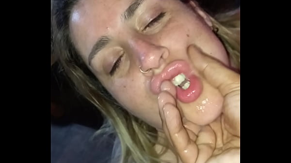 Gaping The Mouth And Ass Of A Fat Blonde Slut
