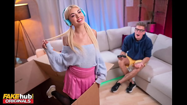 Gaming Teen Slut Takes A Creampie After Streaming Session With Blonde Belgian Babe Luna Wolf