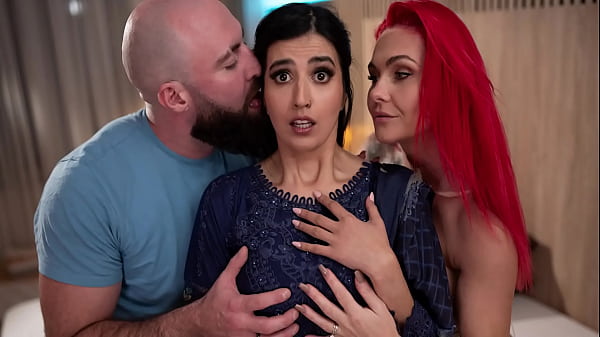 Prim And Proper Arab Beauty Unleashes Her Wild Side With Twin Lovers