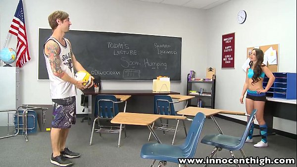 Voluptuous Tattooed Volleyball Player Gets Hardcore Classroom Pounding