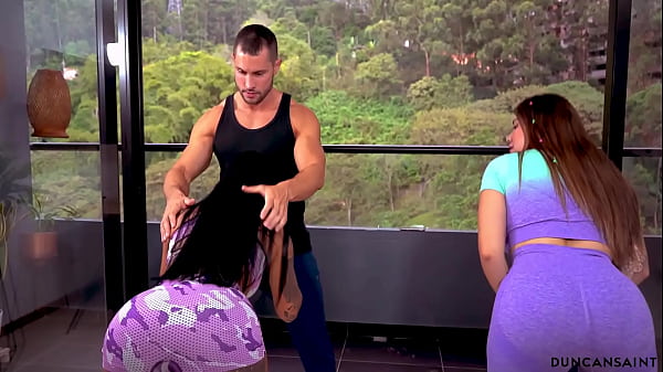Sweaty Sessions: A Trainer’s Double Trouble With Two Naughty Newcomers