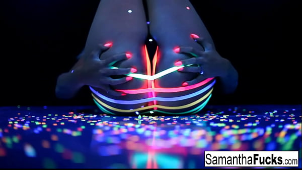 Samantha Saint’s Glowing Solo: A Black Light Ecstasy