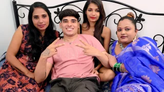 Desi Babe Invites Boyfriend For Wild Foursome With Her Friends