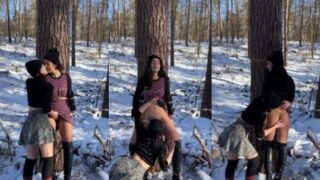 Snowbound Sapphic Pleasures: Nri Girls’ Frosty Fuckfest