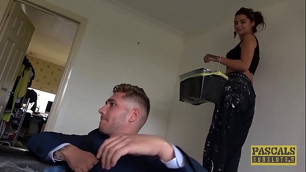 Redheaded Submissive Slut Cat Collar Threesome Domination